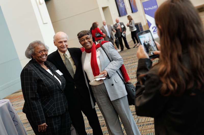 Secretary Riley with guests