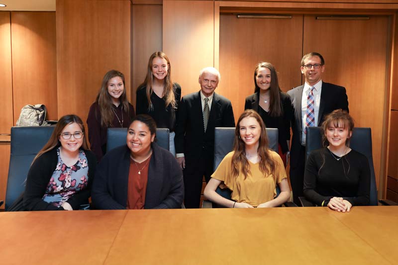 Secretary Riley met with students from May River High School