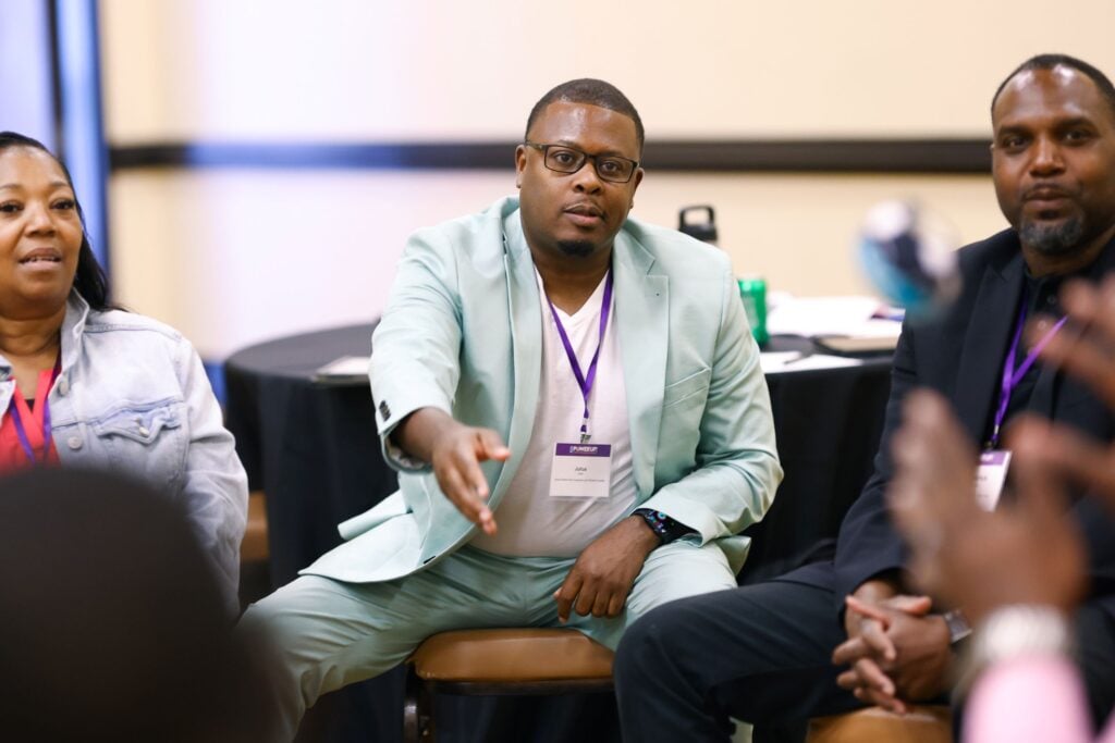 Julius Scott speaks at the 2024 SCALE Power Up conference.