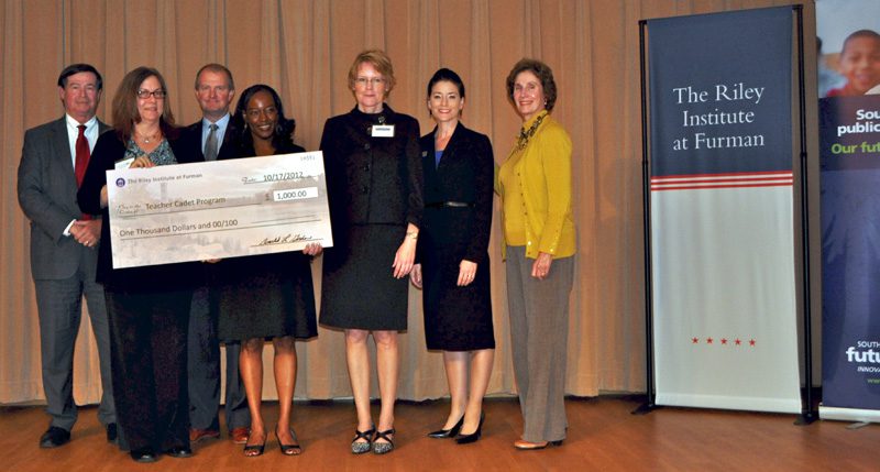 Teacher Cadet Program, Center for Educator Recreuitment, Retention, and Attainment (CERRA), receiving their $1,000 award