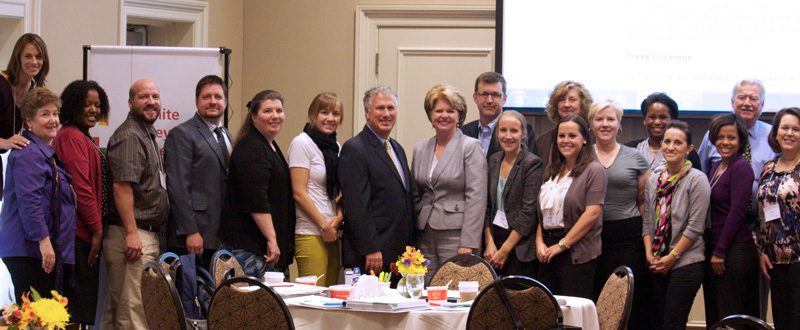 A group photo with Senator McGee (center)
