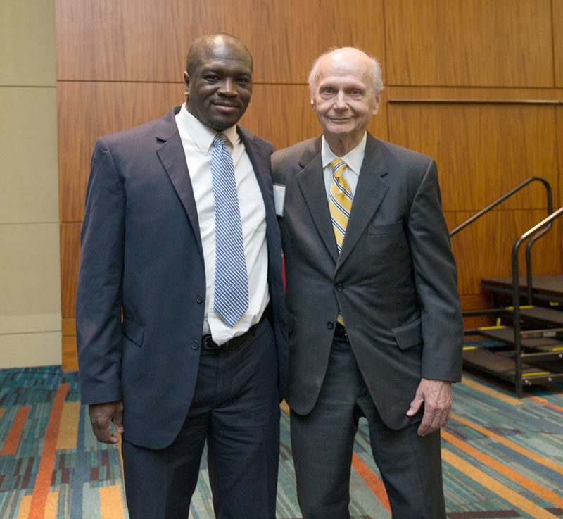Kenny Generette, a Furman University Political Science alum and attorney for the Horry County School District, and Secretary Riley