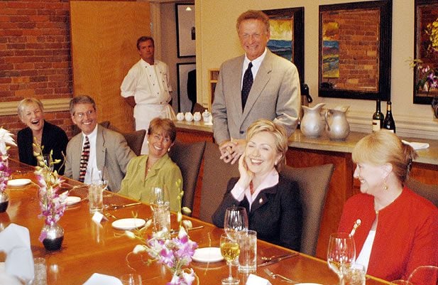 Dinner at Soby's with Senator Hillary Clinton