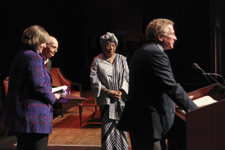 The Presentation of the Honorary Degree to Ellen Johnson Sirleaf