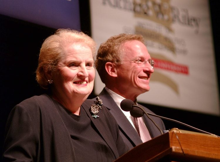 David Shi and Madeleine Albright