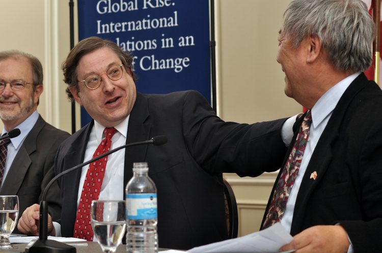 Panel I: (l-r) Brantly Womack, Hank Levine and Ni Shixiong