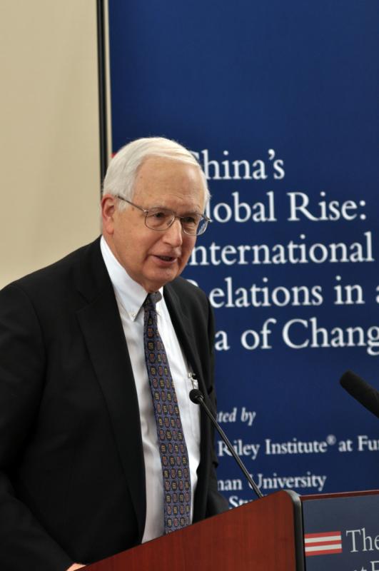 Ambassador Stapleton Roy giving the Keynote Address: 