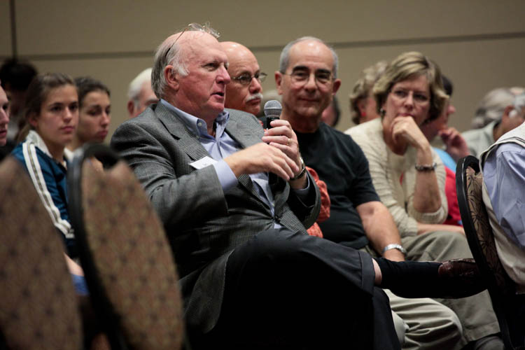 Irv Welling during the Q & A