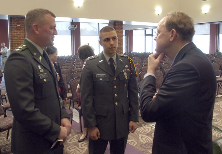 McConnell visiting with guests
