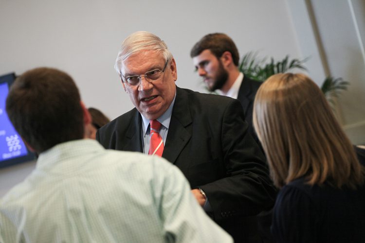 Helmut Schäfer with Advance Team members and Hollingsworth Scholars