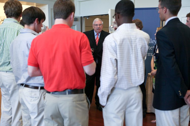 Helmut Schäfer and Furman students