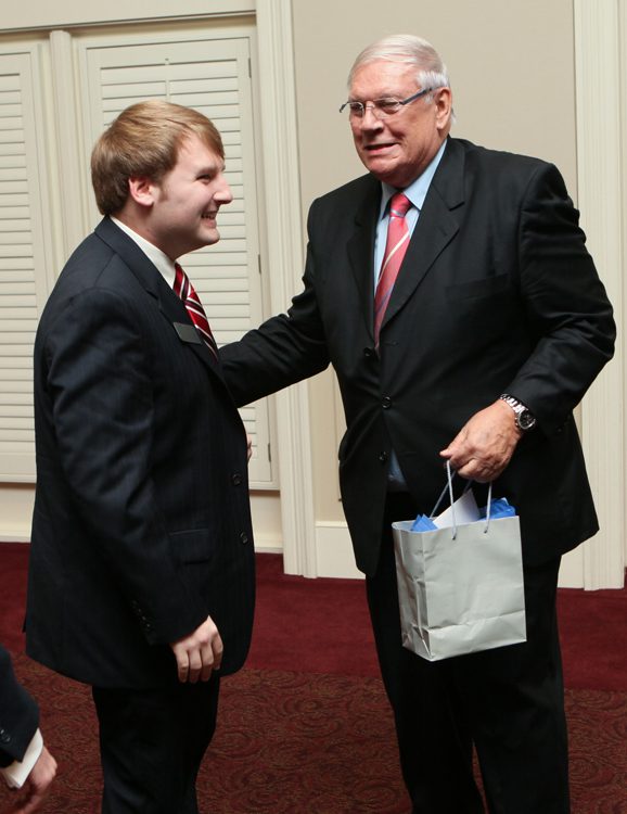 Advance Team member Michael Wyatt with Helmut Schäfer