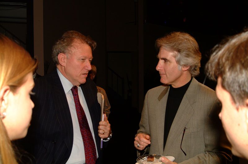Jim Hoagland with guests