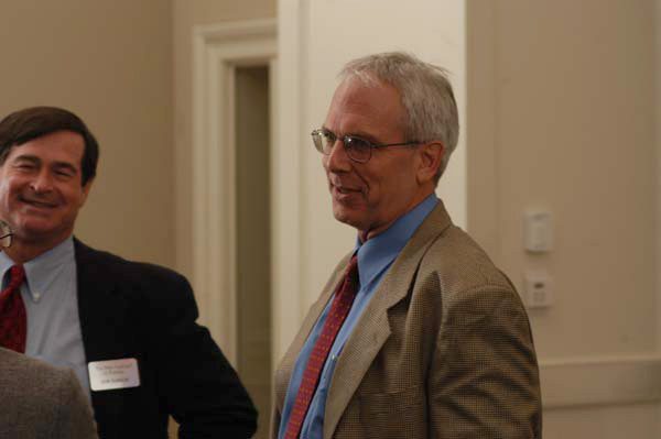 (l-r) Dr. Don Gordon, Riley Institute's Executive Director and William Laurance