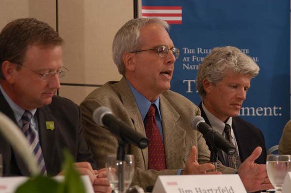 (l-r) Panel Three: Jim Hartzfeld, William Laurance and Paul Roberts