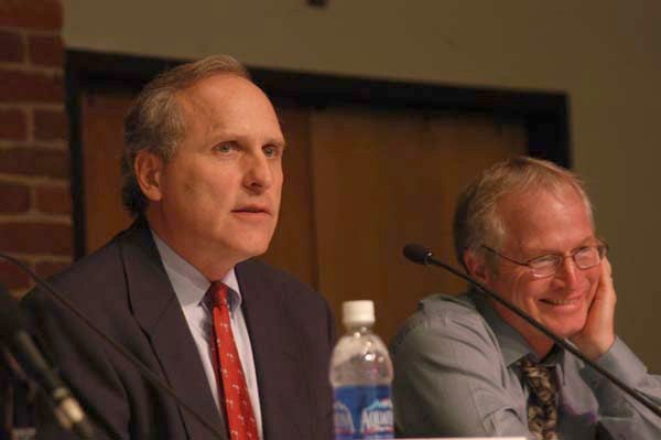(l-r) Media Panel: David Lauderdale and Bo Petersen