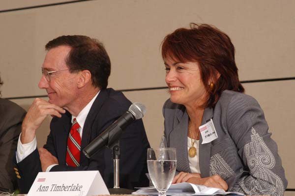 (l-r) Panel Two: Dana Beach and Ann Timberlake