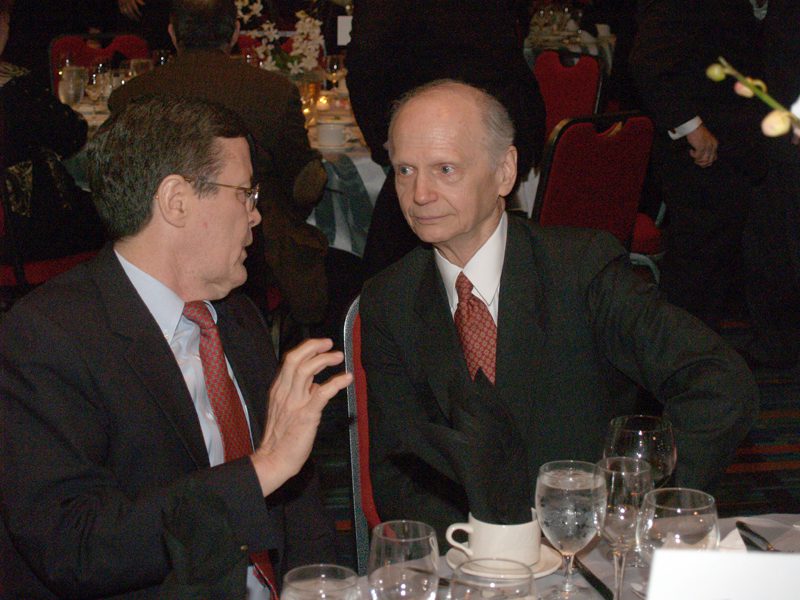 Secretary Richard Riley and Merle Black
