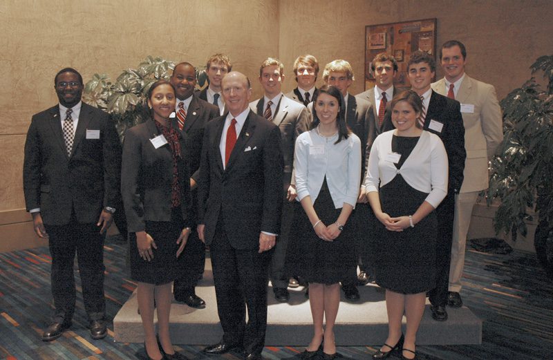 Furman Wilkins Fellows with Ambassador Wilkins