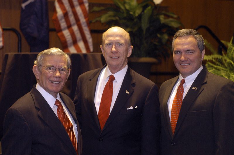 Senator Hugh Leatherman, Ambassador David Wilkins, and Speaker of the House Bobby Harrell