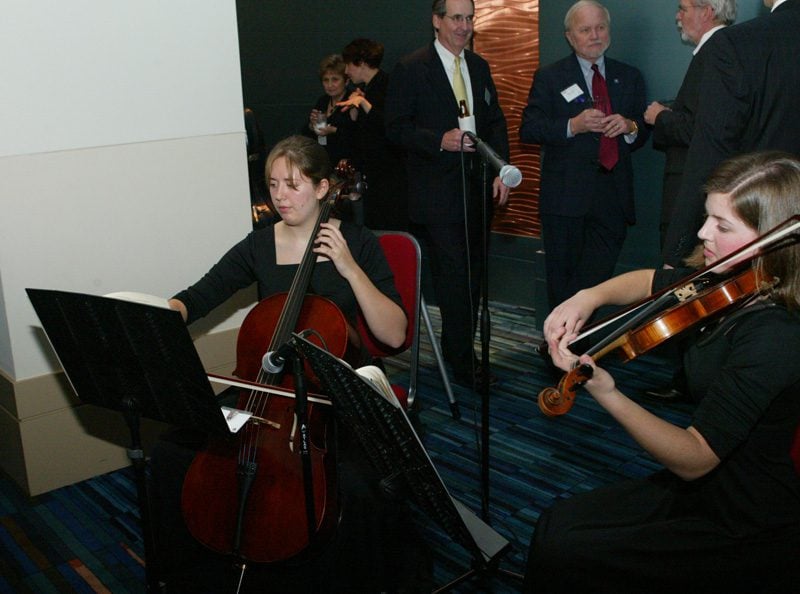 Haley Zdybel and Carrie Frey from the South Carolina Governor’s School for the Arts and Humanities