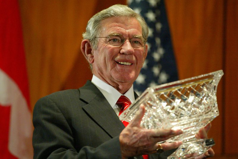 Senator Hugh Leatherman with the Wilkins Award