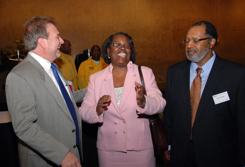 Gilda Cobb-Hunter and her husband, Terry Hunter with guests
