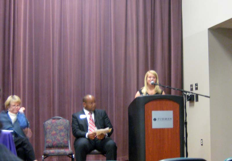 Speaker introductions by Shun Griffin and Anna Burns