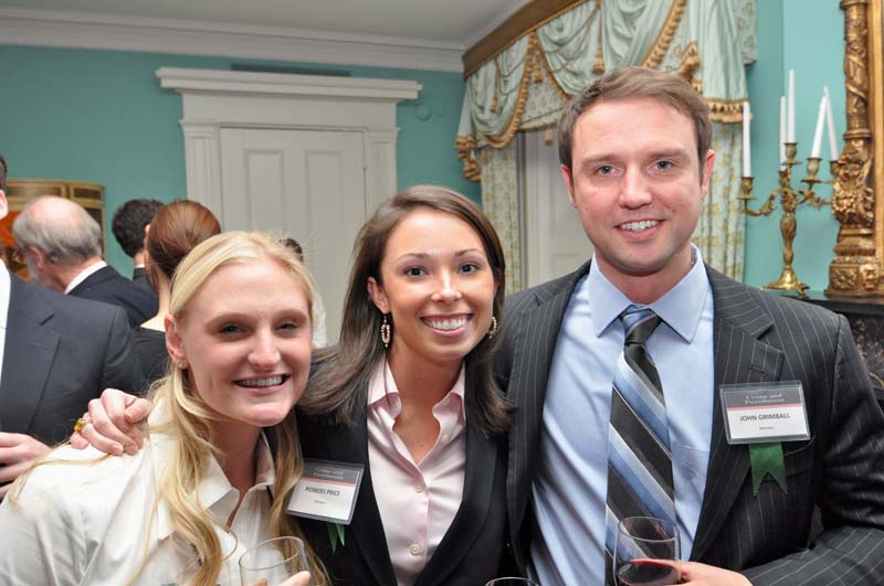 (l-r) Charleston Law Review members Piper Reiff, Powers Price, John Grimball