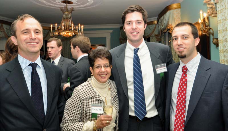 (l-r) Professor Will Cook, Faculty Advisor; Marlene Urena, Faculty Assistant; Ben Garner, Editor in Chief; and Anthony Traurig, Senior Research Editor of the Charleston Law Review