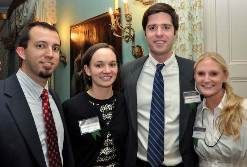 (l-r) Charleston Law Review members Anthony Traurig, Kathleen Chewning, Ben Garner, Piper Reiff