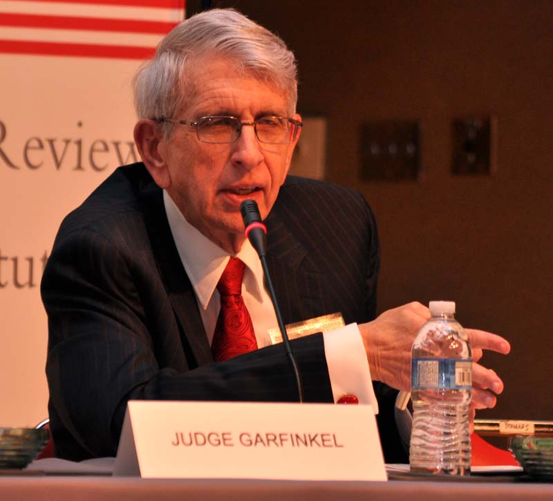 Panel Six: The Honorable Paul Garfinkel, Family Court Judge, discussing issues related to the punishment and rehabilitation of juveniles