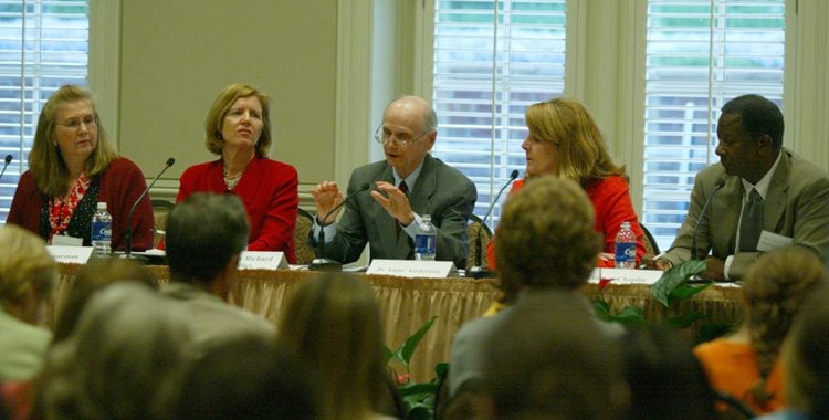 DeJong, Spearman, Secretary Riley, Anderson, Choplin