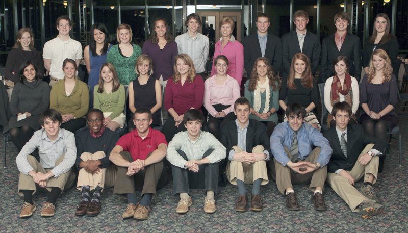 Governor Whitman with the Hollingsworth and Townes scholars