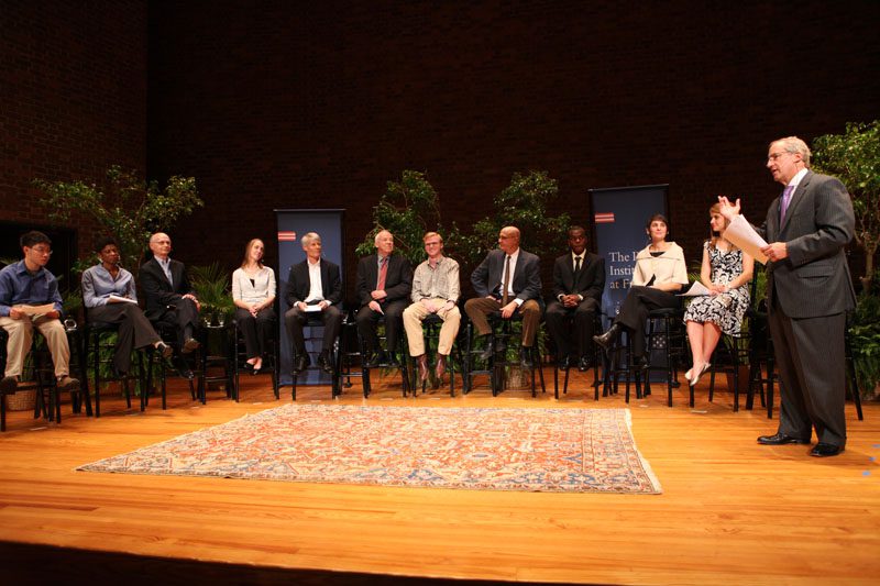 President Smolla introducing the panelists
