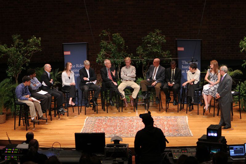 The panelists and President Smolla