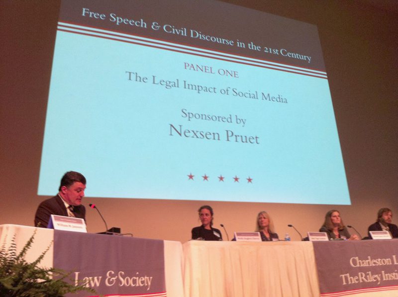 Panel One: The Legal Impact of Social Media moderated by William Janssen