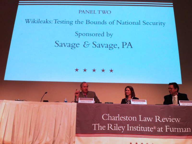 Panel Two (l-r): Rod Smolla, Wendy Keefer and John Knechtle