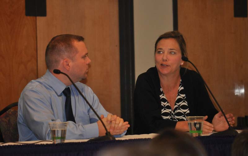 Liz Smith, Professor of Political Science at Furman, adding her comments to the question