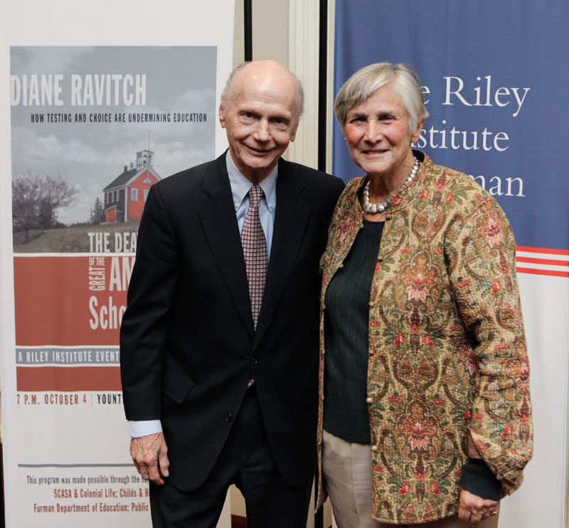 Secretary Riley and Diane Ravitch