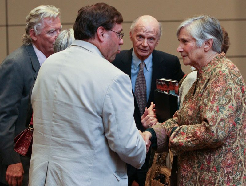 Diane Ravitch, Terry Peterson, Secretary Riley with a guest