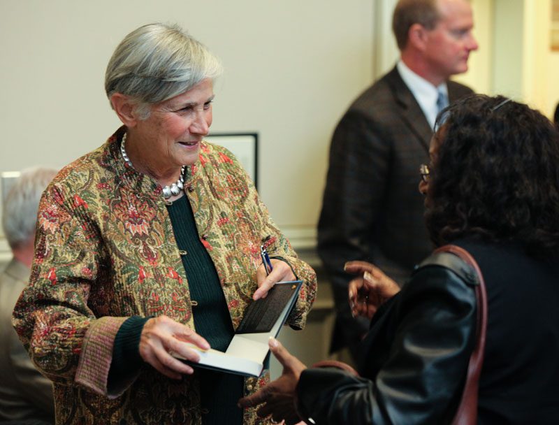 Diane Ravitch signing her book, 
