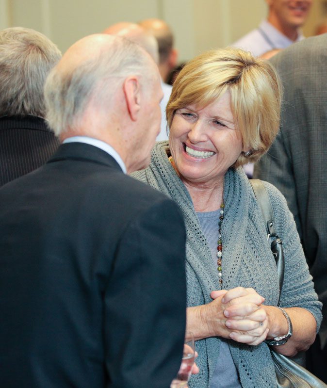 Molly Spearman, Executive Director at SCASA, with Secretary Riley