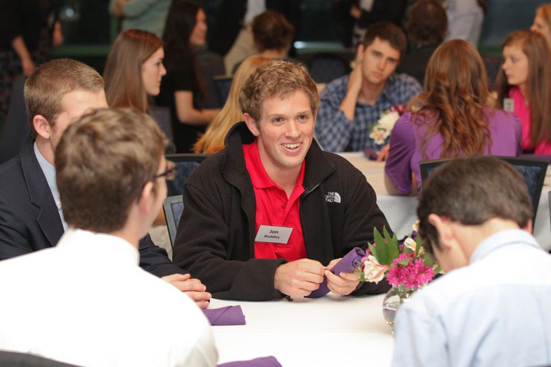 Jon Baddley and other students