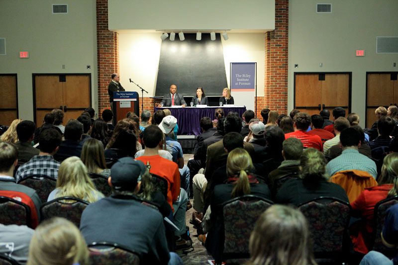 A full house to hear about this timely and interesting topic