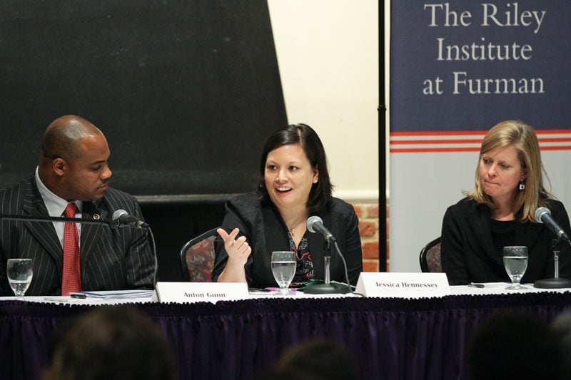 Anton Gunn, Jessica Hennessey and Kristy Maher