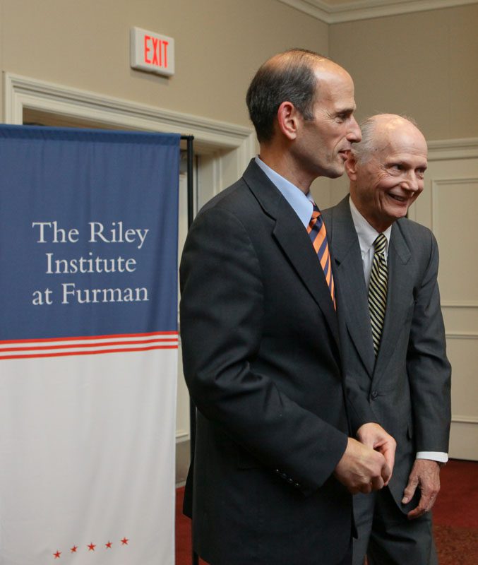 Governor Baldacci and Secretary Riley