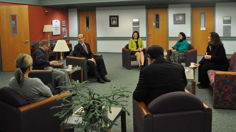 A discussion ensued among the professors and Baldacci