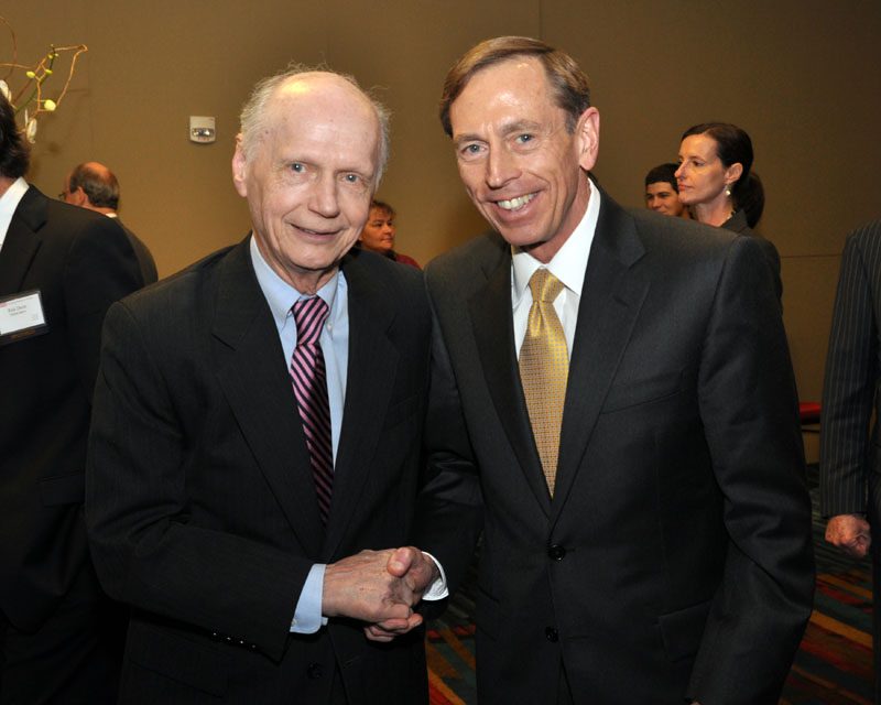 Secretary Riley and David Petraeus