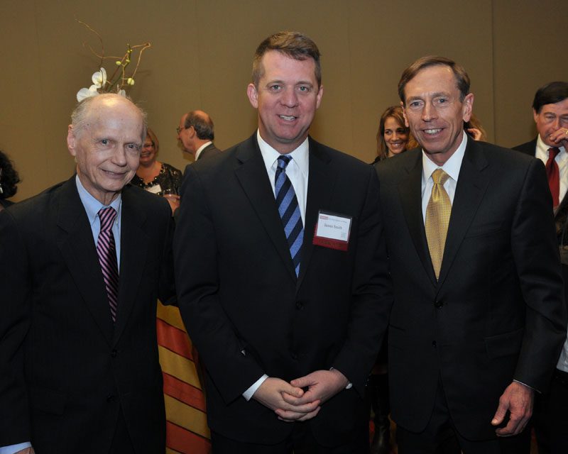 Secretary Riley, James Smith and David Petraeus